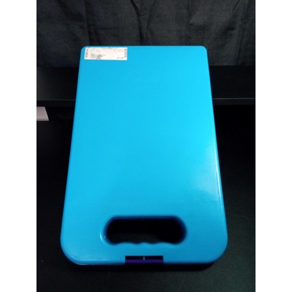 LISA FRANK storage case Hard CLIP BOARD lap board art box Blue Tiger Vintage - Picture 5 of 7